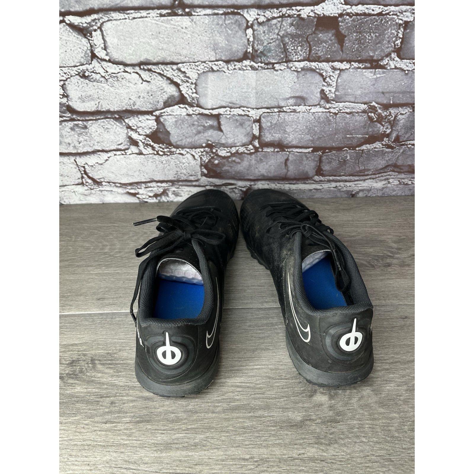 Nike Nike Tiempo Legend 9 Academy TF Black Grey Soccer Shoes Men Size US 8.5 / EU 41-42 - 6 Thumbnail