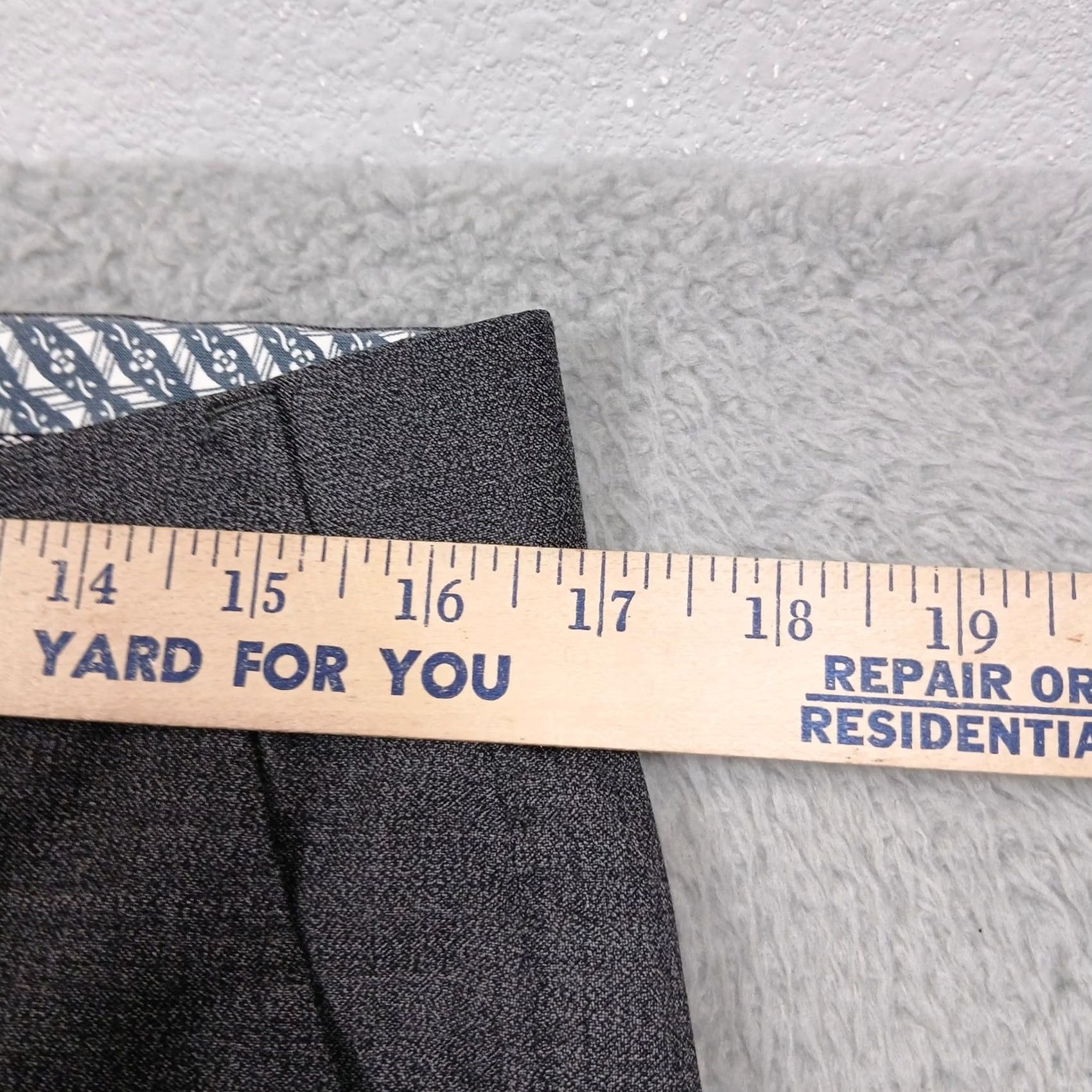 Vintage Hiltl Dress Pants Men's 33x38 Gray Wool Blend Flat Front Germany Size US 33 - 7 Thumbnail