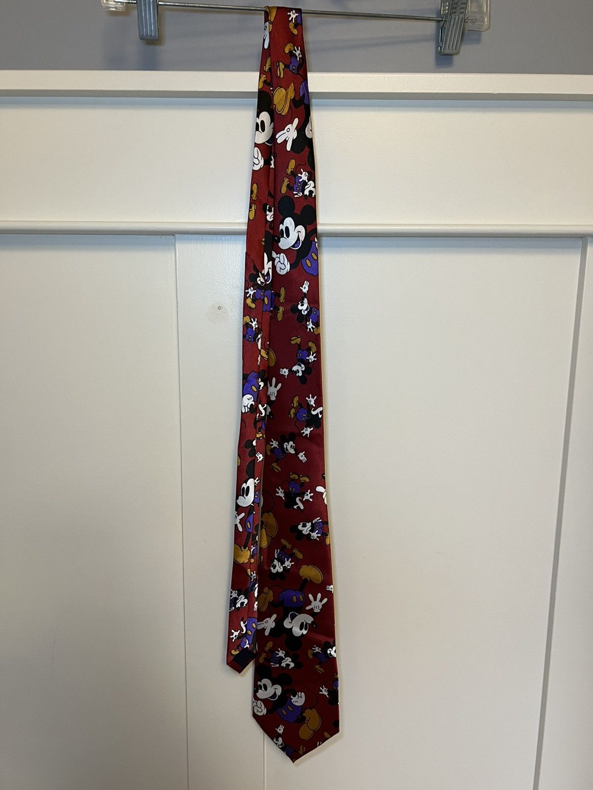 Mickey Mouse Vintage New Old Italian silk Mickey Mouse neck tie Size ONE SIZE - 2 Thumbnail