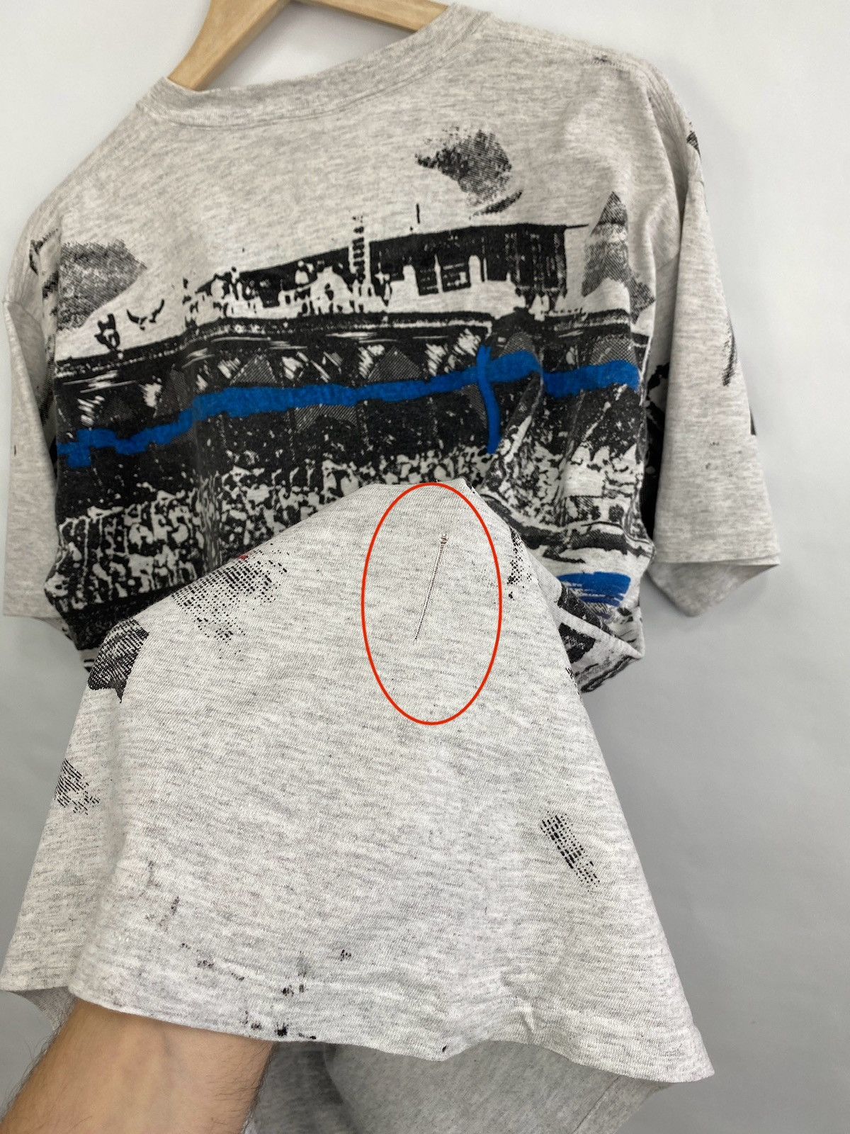 NASCAR 🇺🇸 Vintage 90s Ford Performance NASCAR Racing Made in USA Tee Size US XL / EU 56 / 4 - 12 Thumbnail