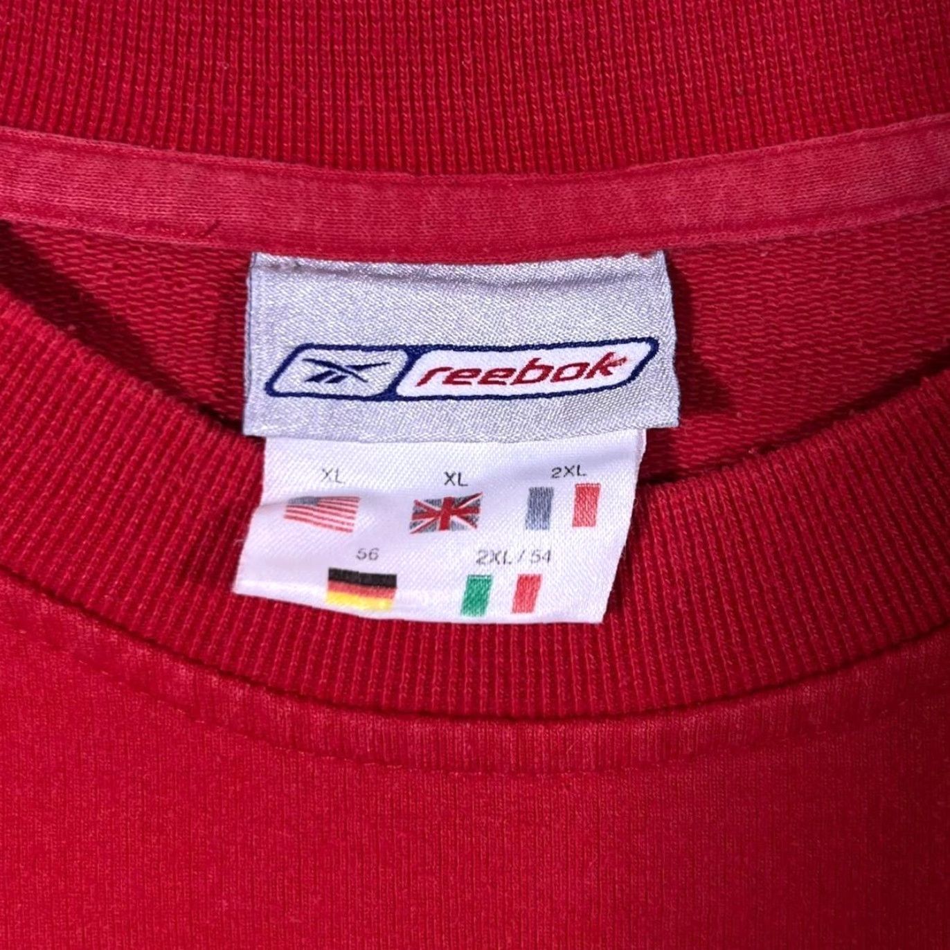 Reebok VINTAGE Reebok Classic Logo Spellout Graphic Red Crewneck Sweatshirt XL Men Size US XL / EU 56 / 4 - 4 Thumbnail