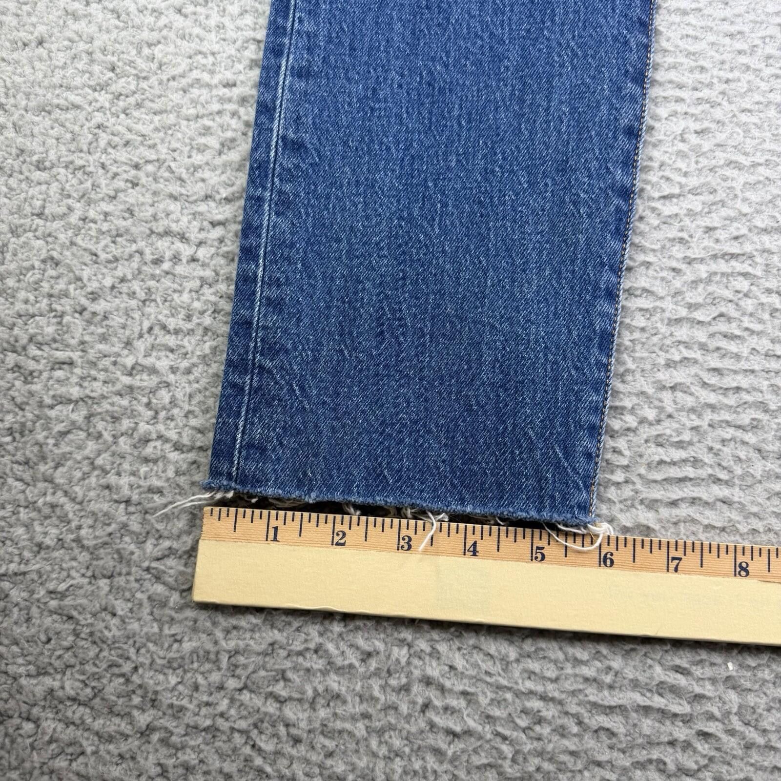 Levi's Levis 501 S Skinny Button Fly Raw Hem Jeans Women's 28x28 Size 28" / US 6 / IT 42 - 10 Thumbnail