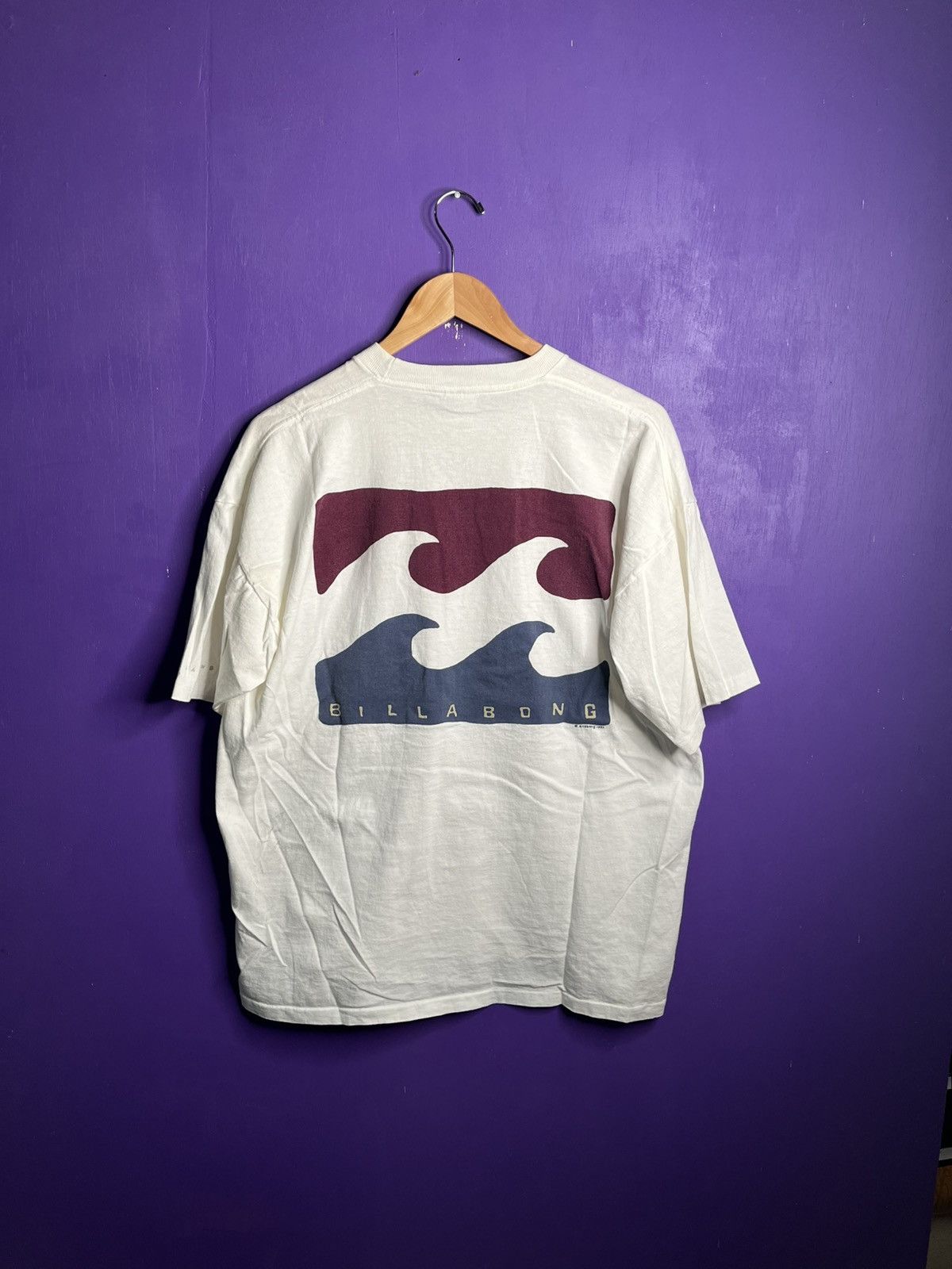 Billabong × Vintage Vintage 80s Billabong wave logo mullet tee Size US L / EU 52-54 / 3 - 2 Thumbnail