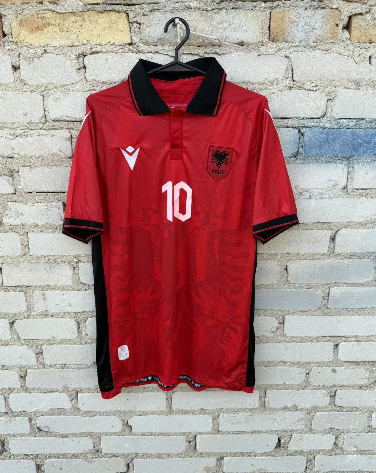 Macron Macron Albania 2023/2024 Albin #10 Soccer Jersey Size US L / EU 52-54 / 3 - 1 Thumbnail