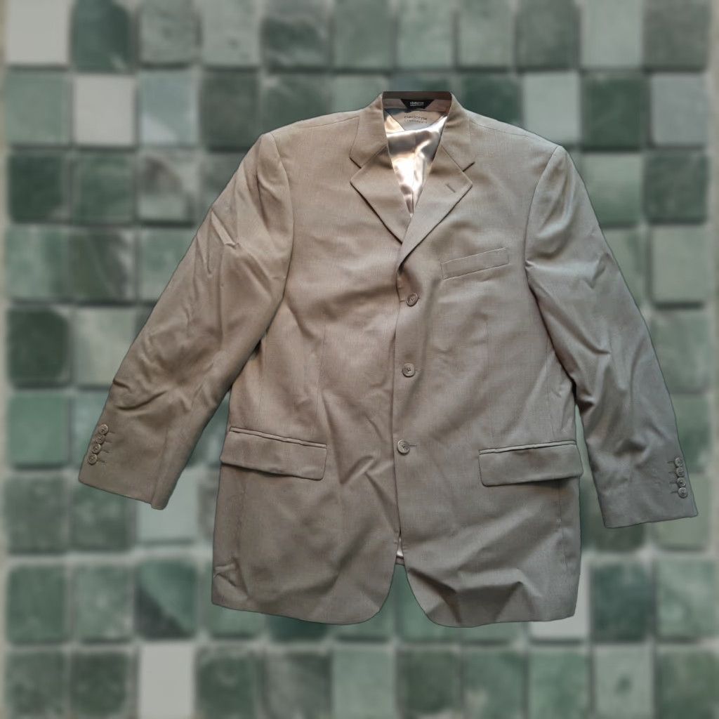 Liz Claiborne Claiborne Mens Suit 44 R Beige Size 44R - 1 Thumbnail