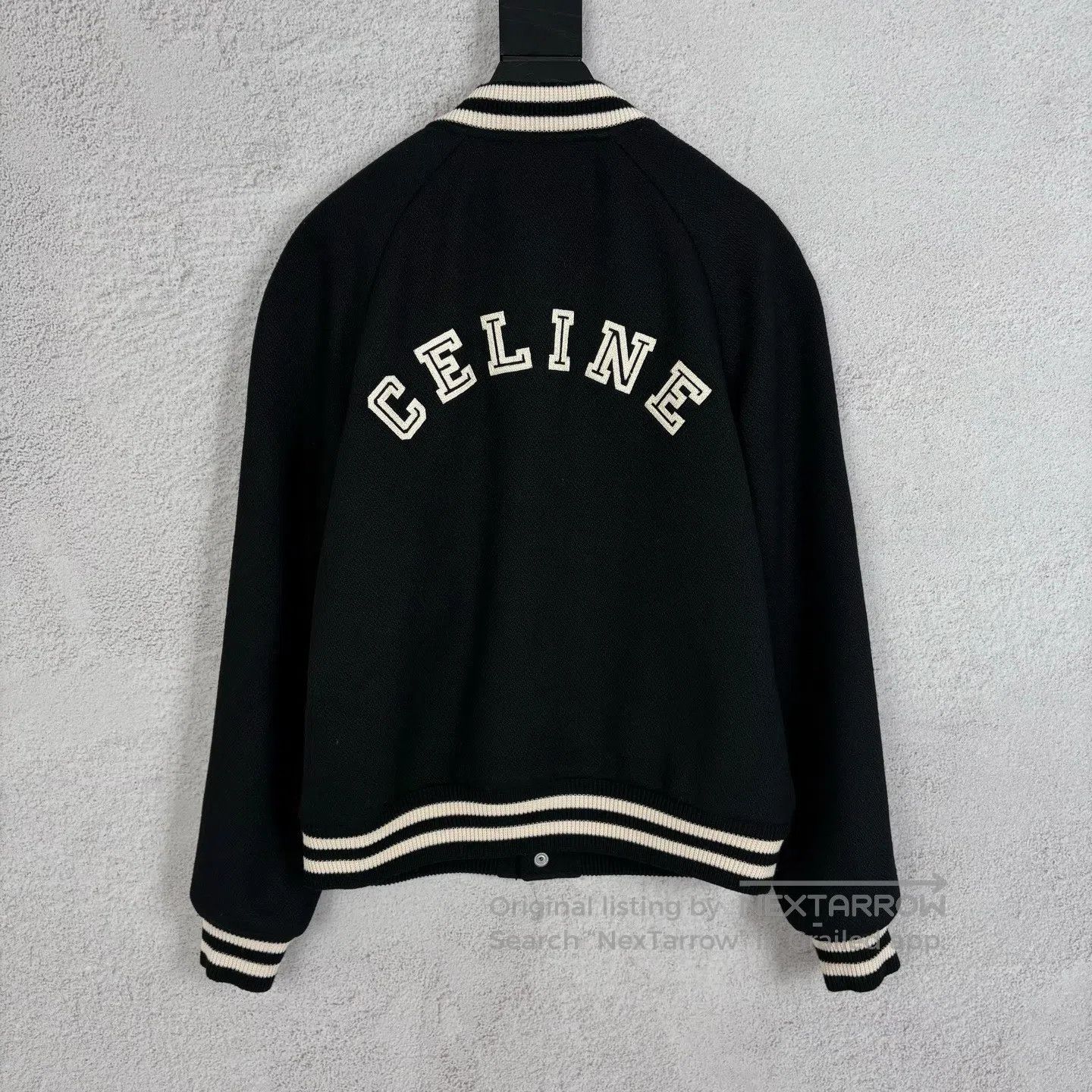 Celine CELINE 24FW New Wool Logo Baseball Jacket with Logo Embroi Size US M / EU 48-50 / 2 - 2 Thumbnail