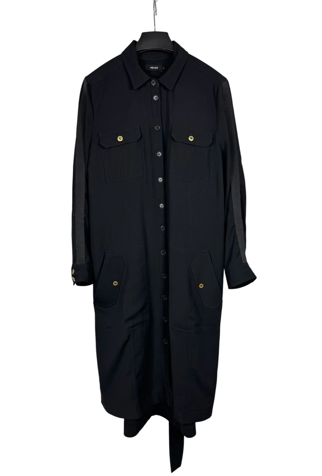 ME+EM ME + EM Shirt Dress Belted Polyester size 12 Size M / US 6-8 / IT 42-44 - 11 Thumbnail