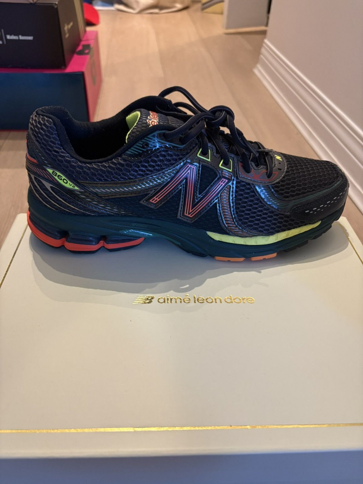 Aime Leon Dore × New Balance Aime Leon Dore x New Balance 860V2 Green Multi Size US 10.5 / EU 43-44 - 2 Thumbnail