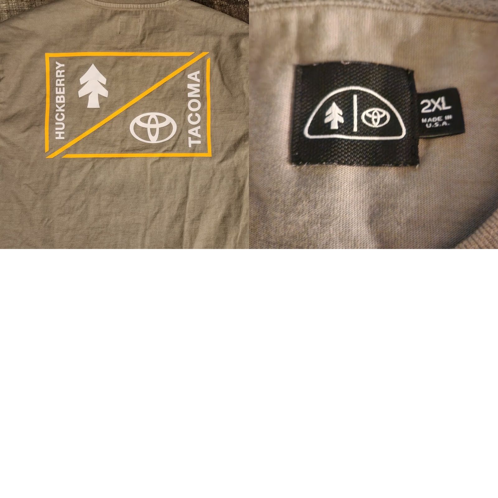 Huckberry Huckberry x Toyota Tacoma Heavyweight T Shirt Mens 2XL Made in USA Olive Drab Size US XXL / EU 58 / 5 - 8 Thumbnail