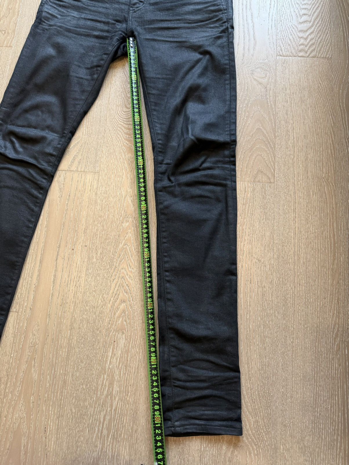 Saint Laurent Paris Sz 30 Saint Laurent Paris 18AW Waxed skinny Denim Size US 30 / EU 46 - 4 Thumbnail