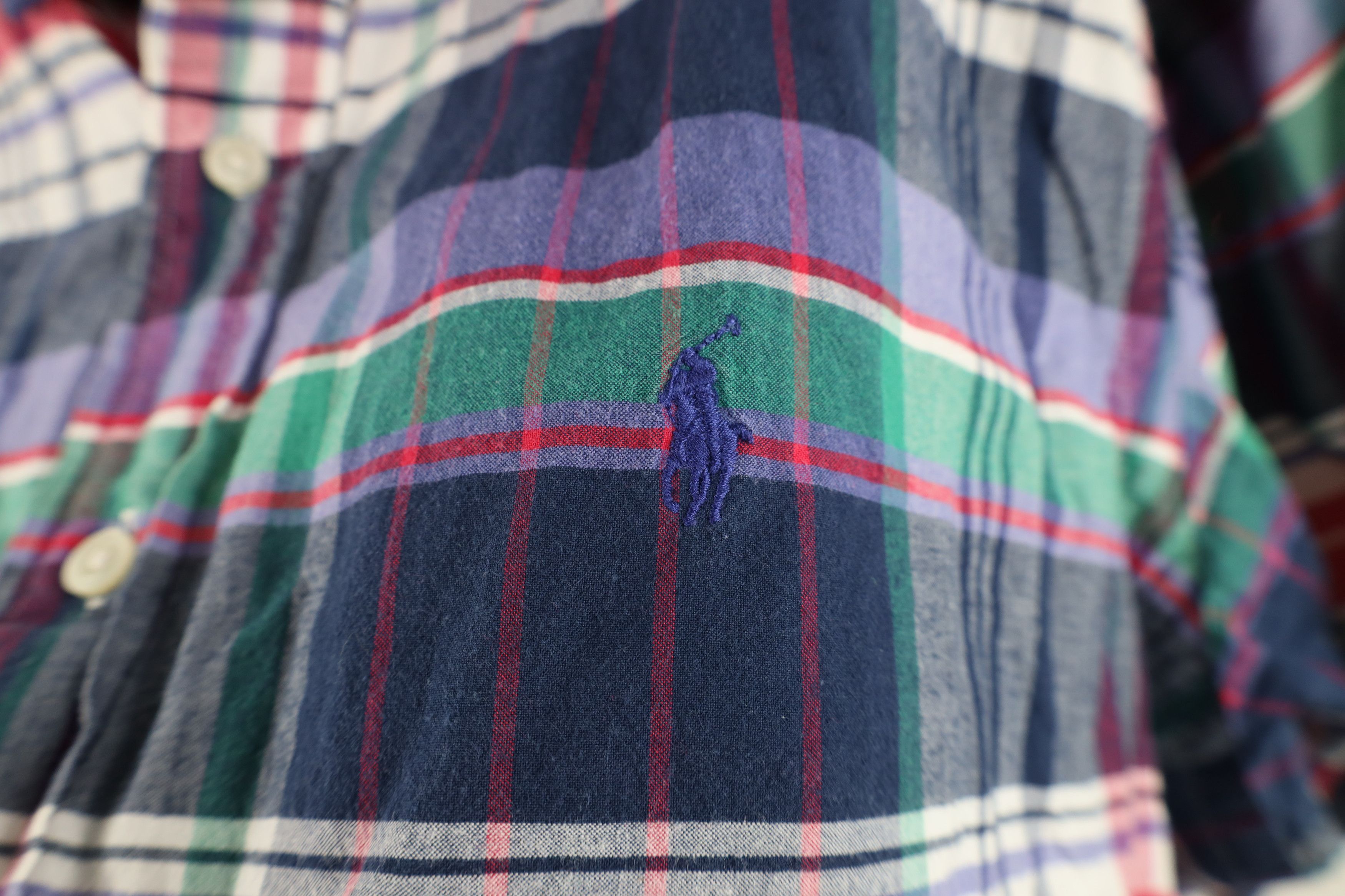 Ralph Lauren Vintage 90s Ralph Lauren Madras Plaid Button Down Shirt Size US XL / EU 56 / 4 - 4 Thumbnail
