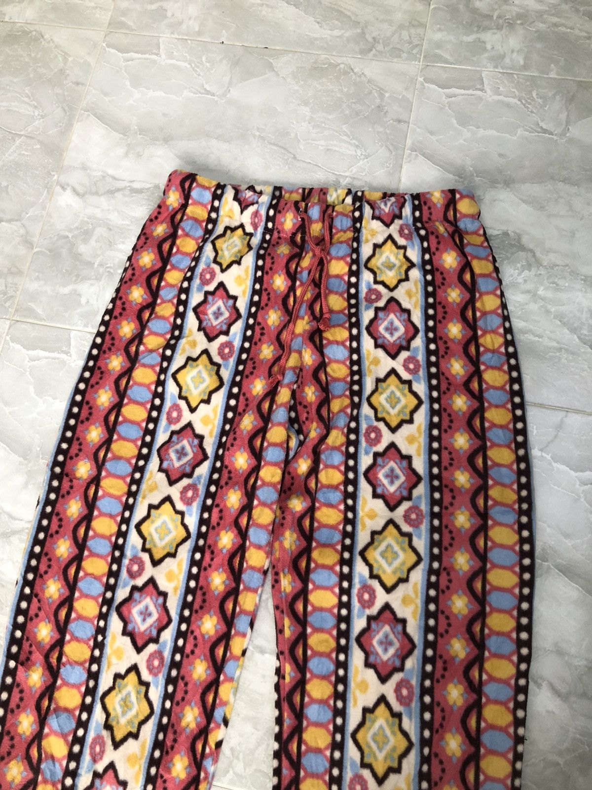 Japanese Brand Y2K AS Corporation Japan Fleece Lounge Pants Size 30" / US 8 / IT 44 - 2 Thumbnail