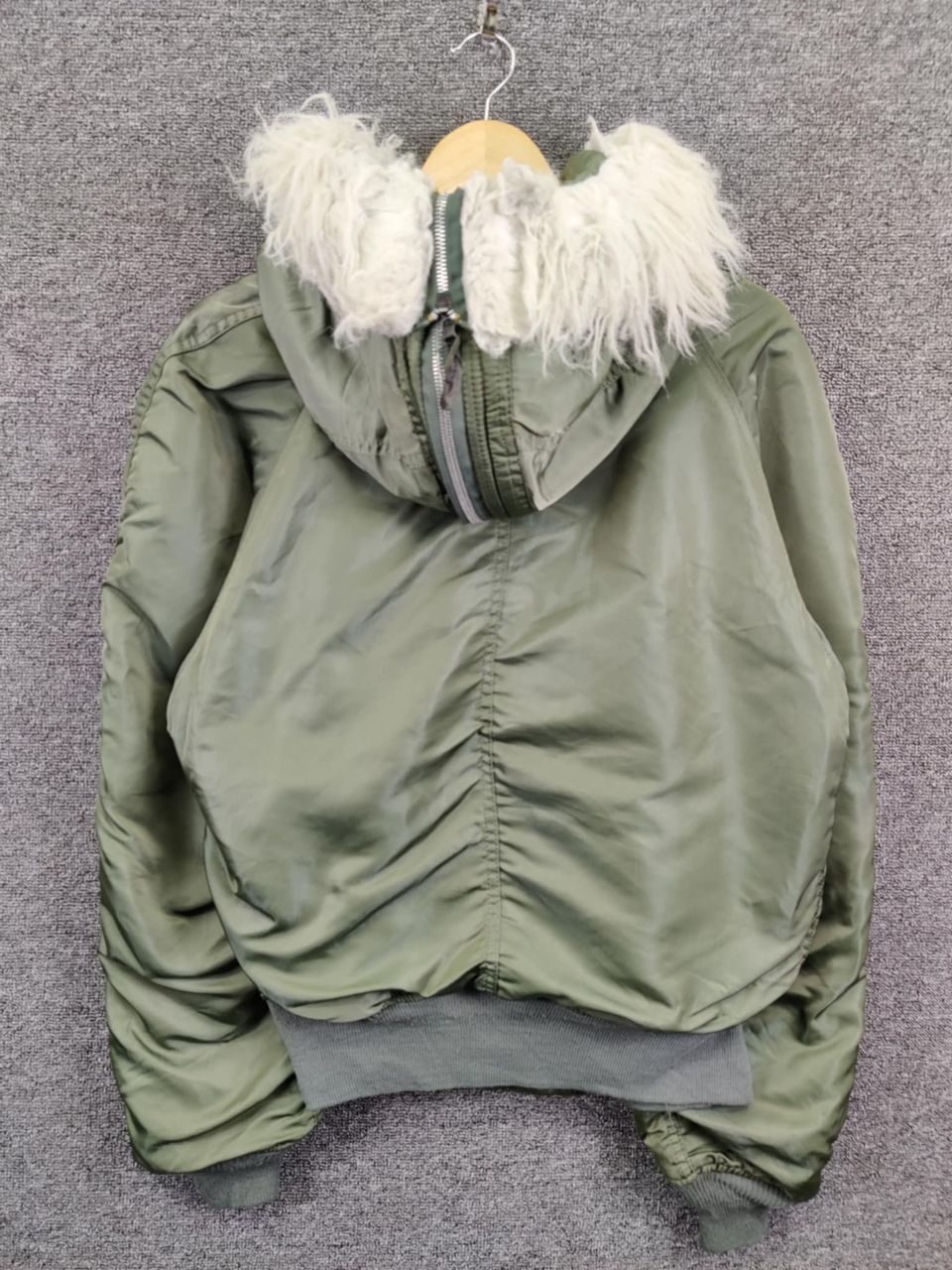 Alpha Industries Vintage 80's Alpha Industries N2B Bomber Fur Jacket Size US M / EU 48-50 / 2 - 6 Thumbnail