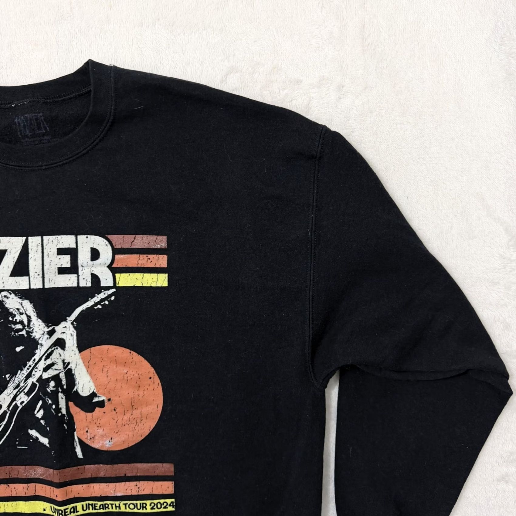 Vintage Hozier Sweatshirt Mens 2XL Black Fleece Crewneck Unreal Unearth Tour 2024 Size US XXL / EU 58 / 5 - 4 Thumbnail