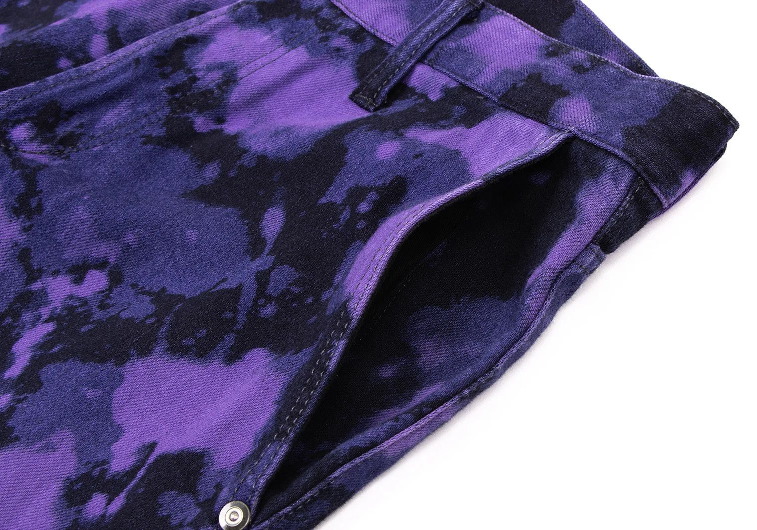 Issey Miyake Indigo Dyed Cotton Pants in Purple Black, Size M Size US 34 / EU 50 - 4 Thumbnail