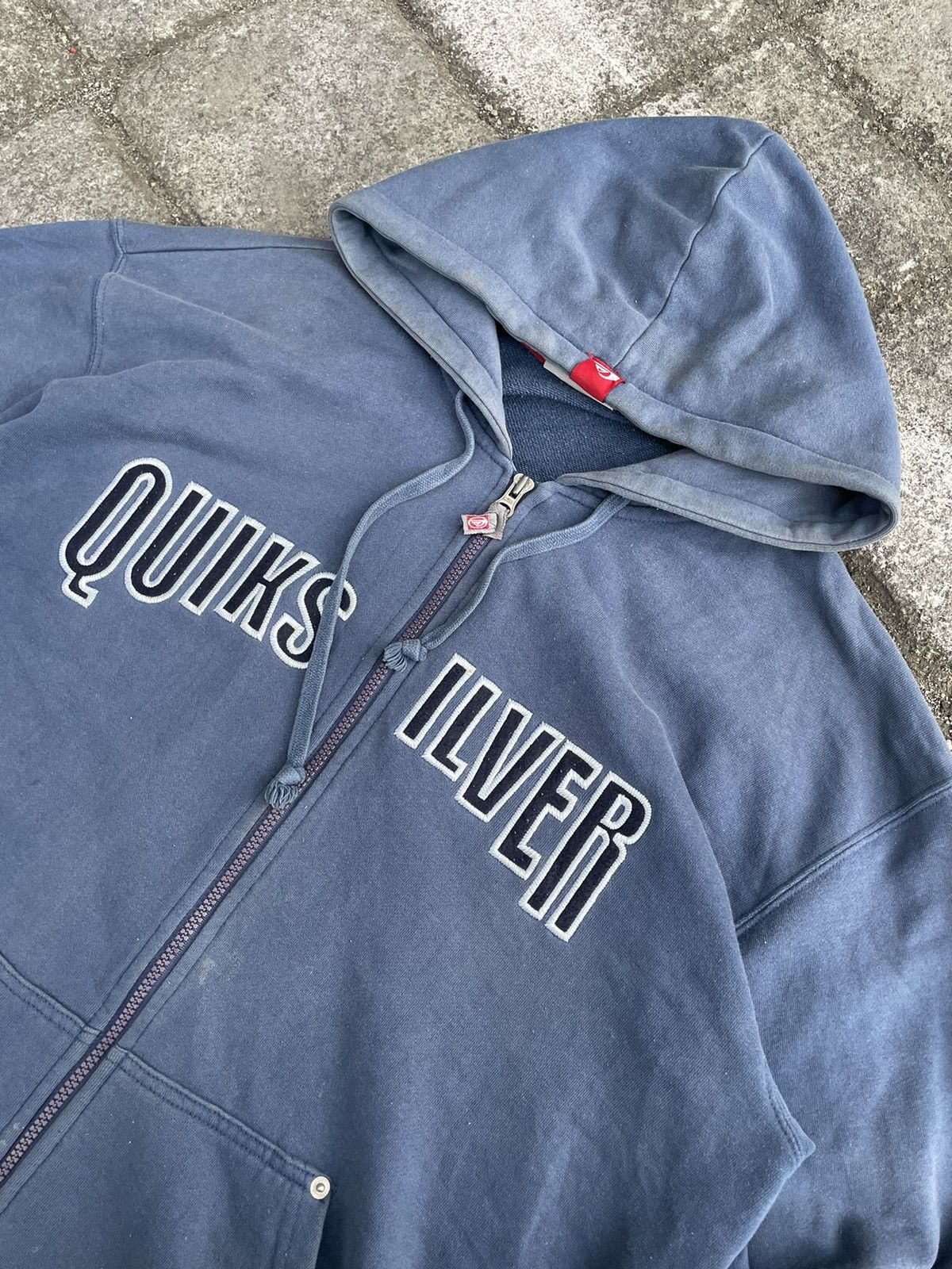 Quiksilver × Vintage Vintage Quicksilver Zip Hoodie Size US L / EU 52-54 / 3 - 2 Thumbnail