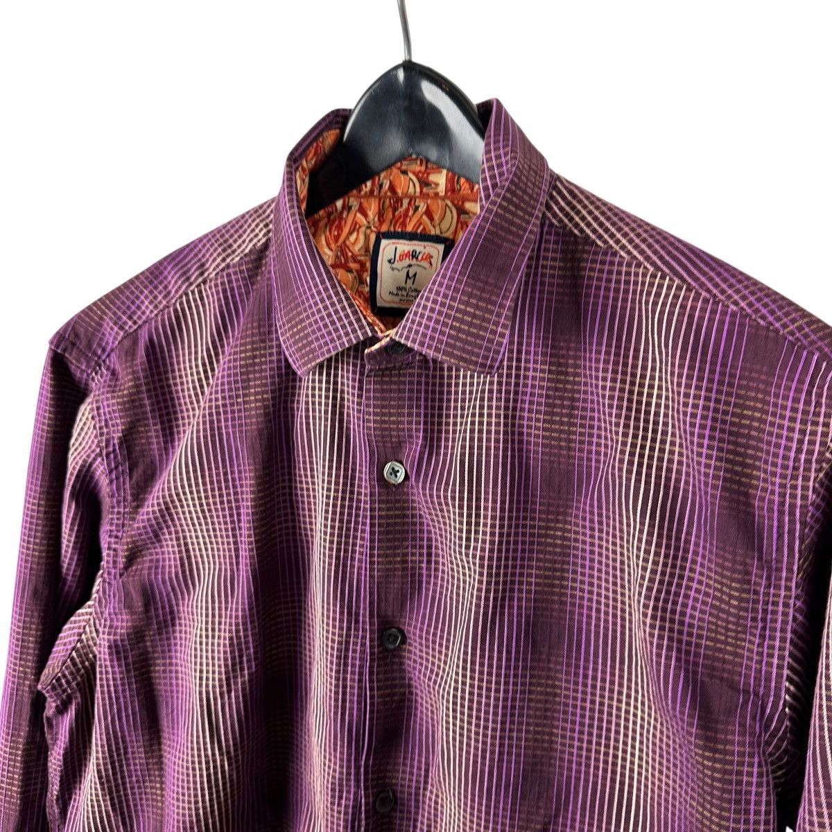 Other Mens Y2K J Garcia Purple Button Down Dress Shirt Size US M / EU 48-50 / 2 - 6 Thumbnail