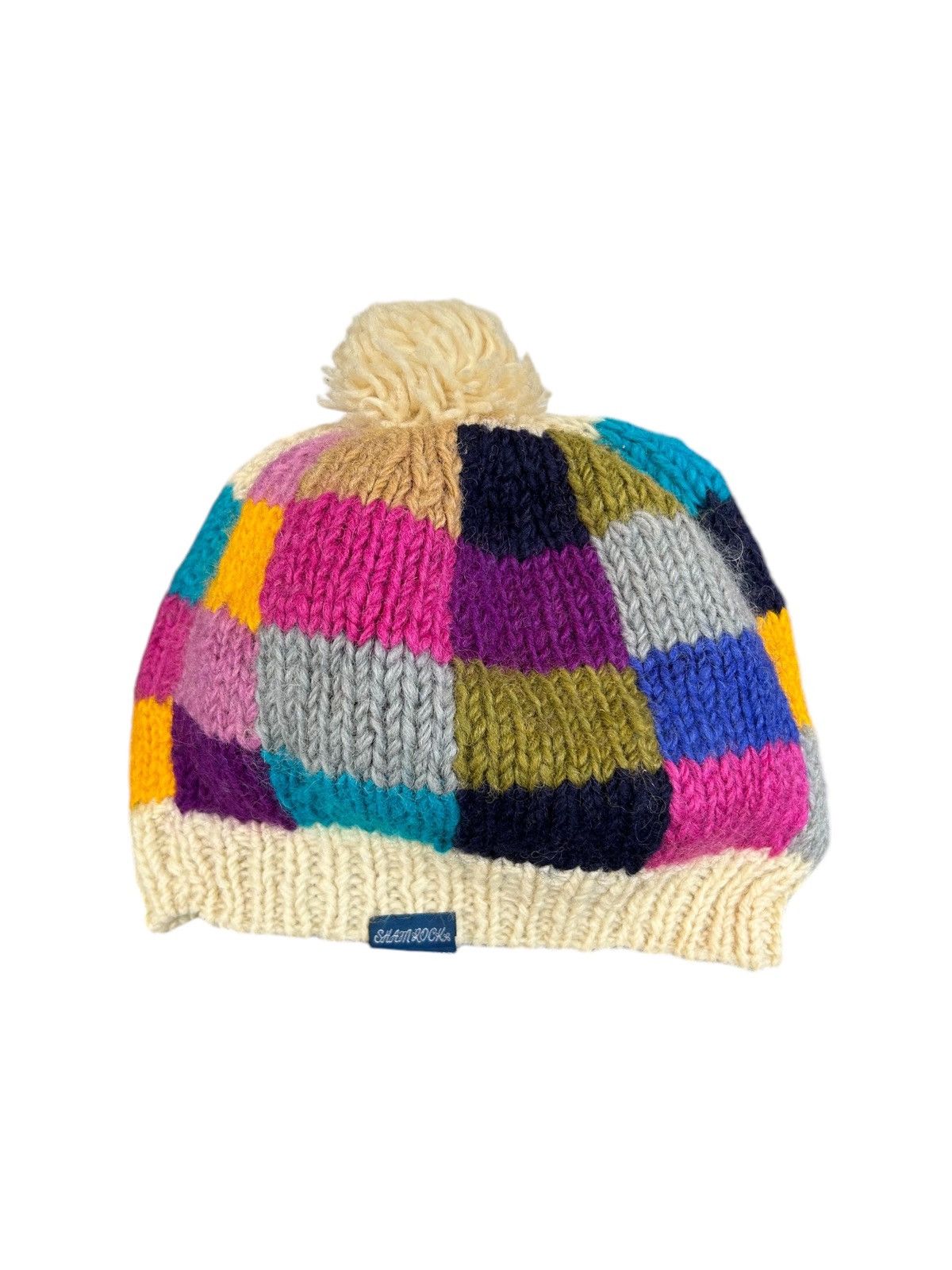 Japanese Brand × Kapital × Vintage Vintage Crochet Knitted ShamRock hairy Beanie Hats Rare🎌☠️☠️ Size ONE SIZE - 1 Thumbnail