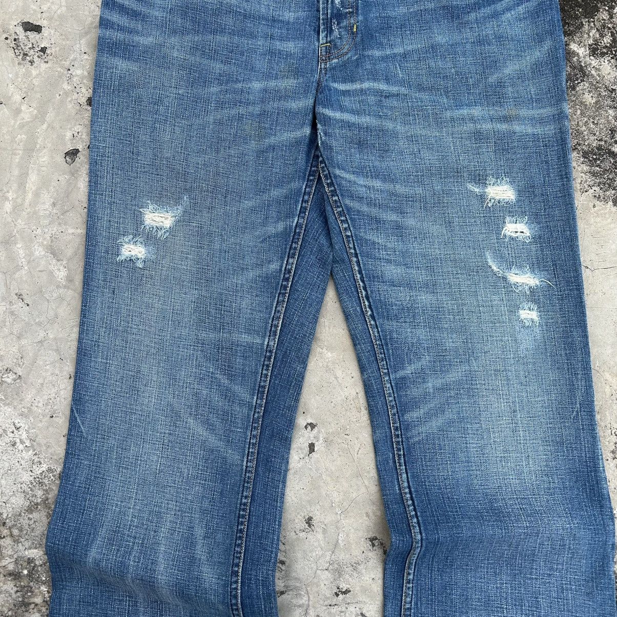 Japanese Brand Vintage 90s GAP BOOT FIT Blue Jeans Distressed Size US 36 / EU 52 - 10 Thumbnail
