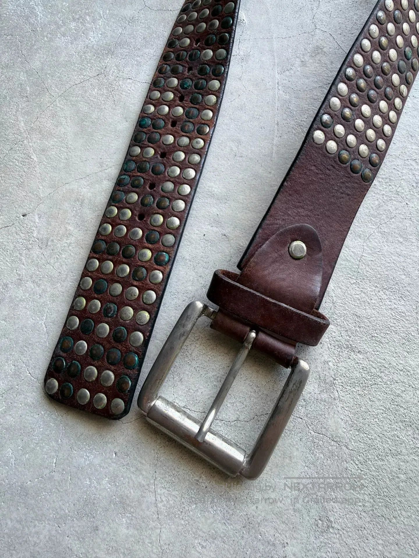 Vintage Vintage 90s Studded Leather Belt. Size ONE SIZE - 2 Thumbnail