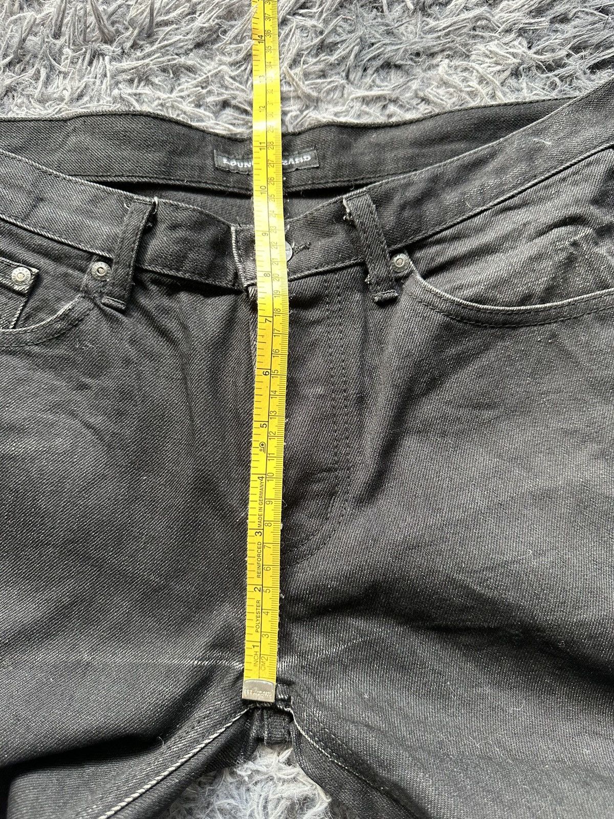BUFFALO BOBS Archive 00's Lounge Lizard coated black denim Size US 33 - 12 Thumbnail