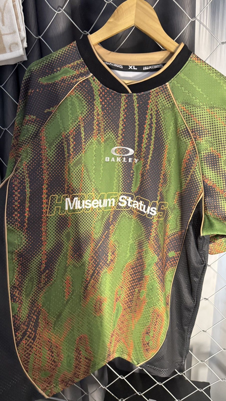 Other HOMEBOIS X MUSEUM STATUS X OAKLEY JERSEY OVP Size US XL / EU 56 / 4 - 5 Thumbnail
