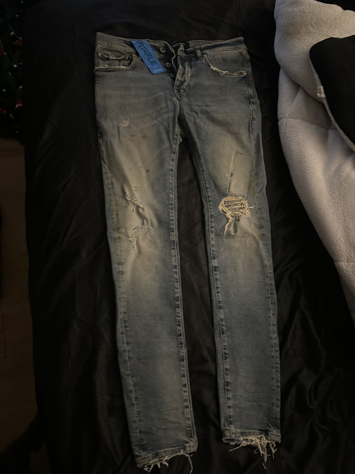 Purple Brand Purple Brand Blue Denim Jeans Size US 32 / EU 48 - 2 Thumbnail