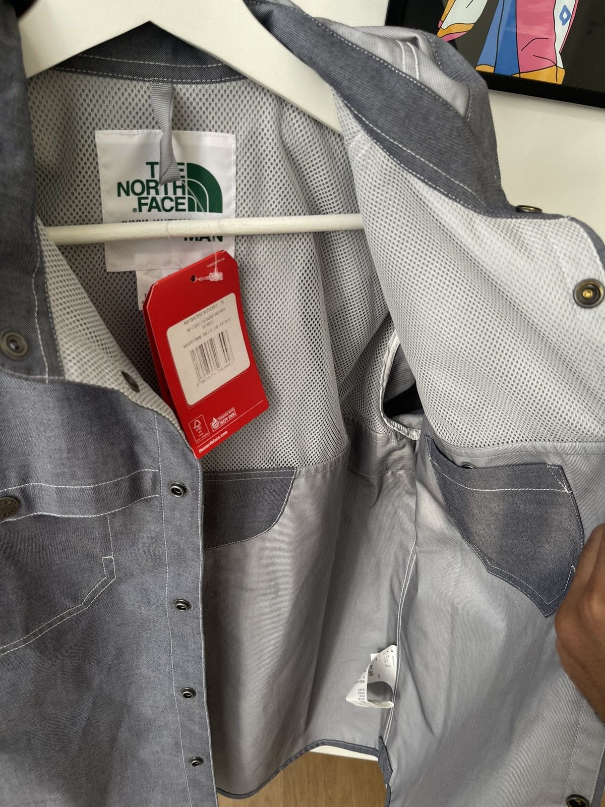 Junya Watanabe × The North Face Junya Watanabe The North Face FW18 Denim Effect Jacket Shirt Size US S / EU 44-46 / 1 - 6 Thumbnail