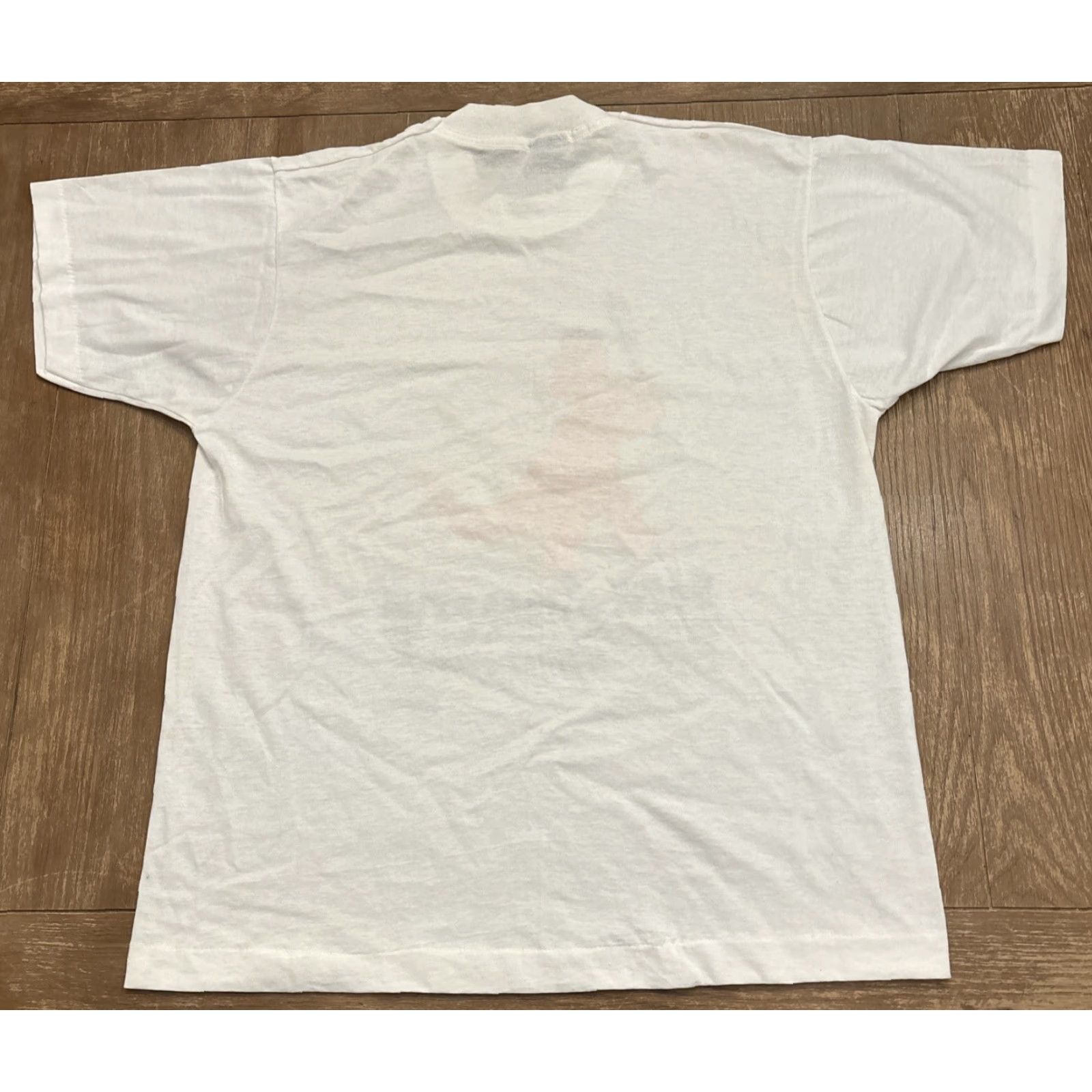 Vintage VINTAGE Softball T-Shirt Saurus 1986 NOS Screen Stars White Single Stitch Adult L Men Short Sleeve Mens Size US L / EU 52-54 / 3 - 7 Thumbnail