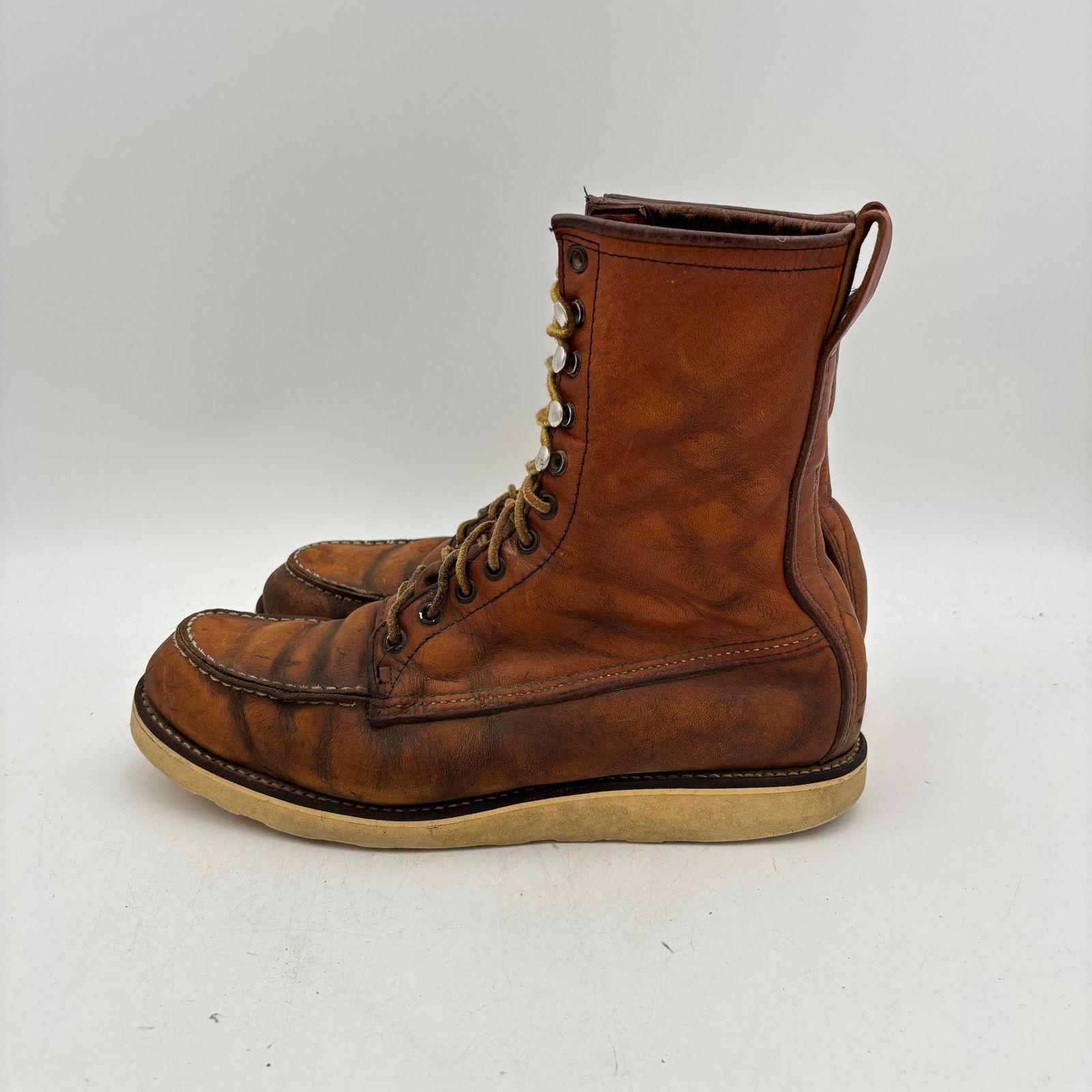 Red Wing × Vintage Vintage Red Wing Irish Setter Moc Toe Leather Work Boot 11.5 Size US 11.5 / EU 44-45 - 5 Thumbnail