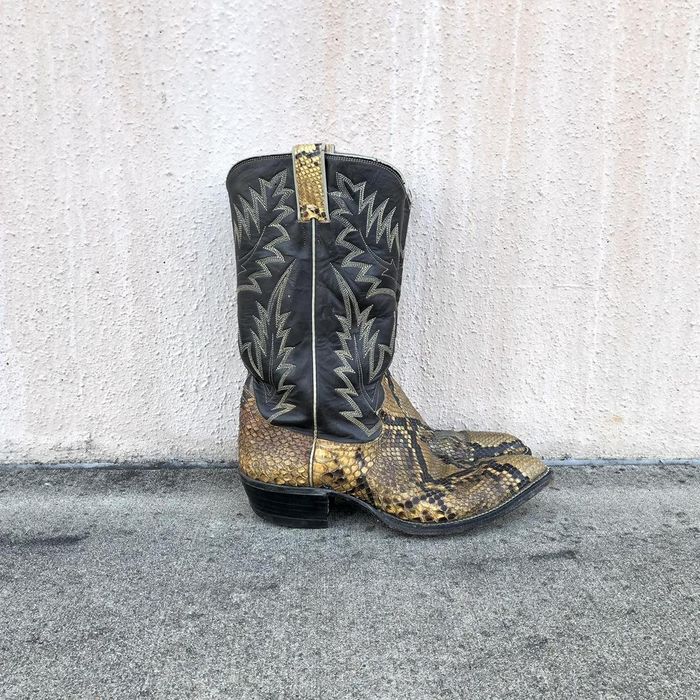 Justin snake skin outlet boots