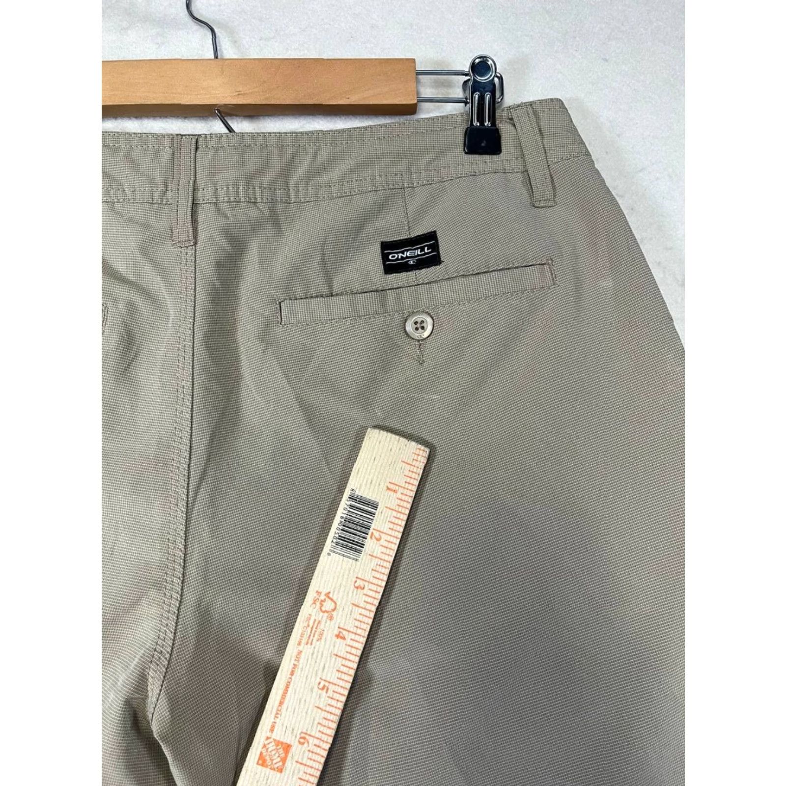 O'Neill O'Neill Mens Chino Shorts Flat Front Brown 32 Lightweight Regular Waist 32 Belt Loops Pocket Knit Cotton Polyester 10in Inseam Casual Shirt/Hoodie Size US 32 / EU 48 - 6 Thumbnail