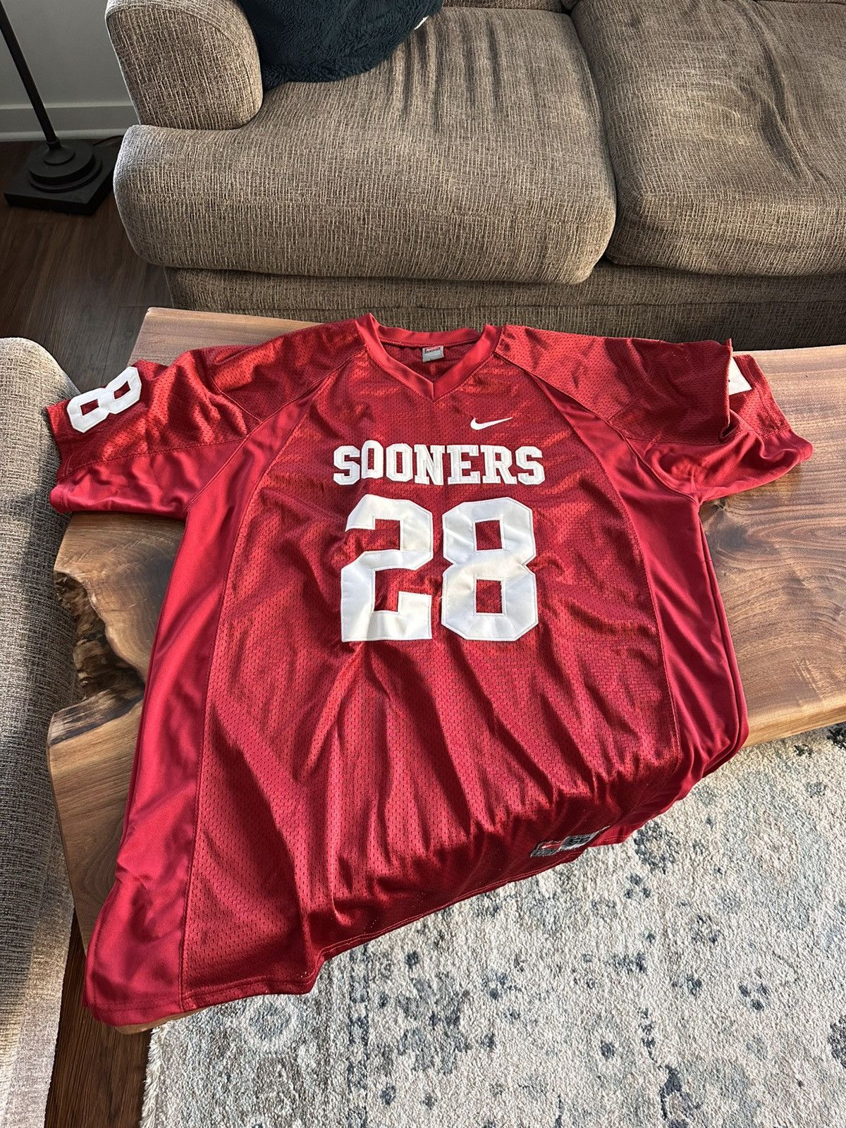 Nike Nike Oklahoma Sooners Adrian Peterson Jersey 3XL Size US XXL / EU 58 / 5 - 1 Thumbnail