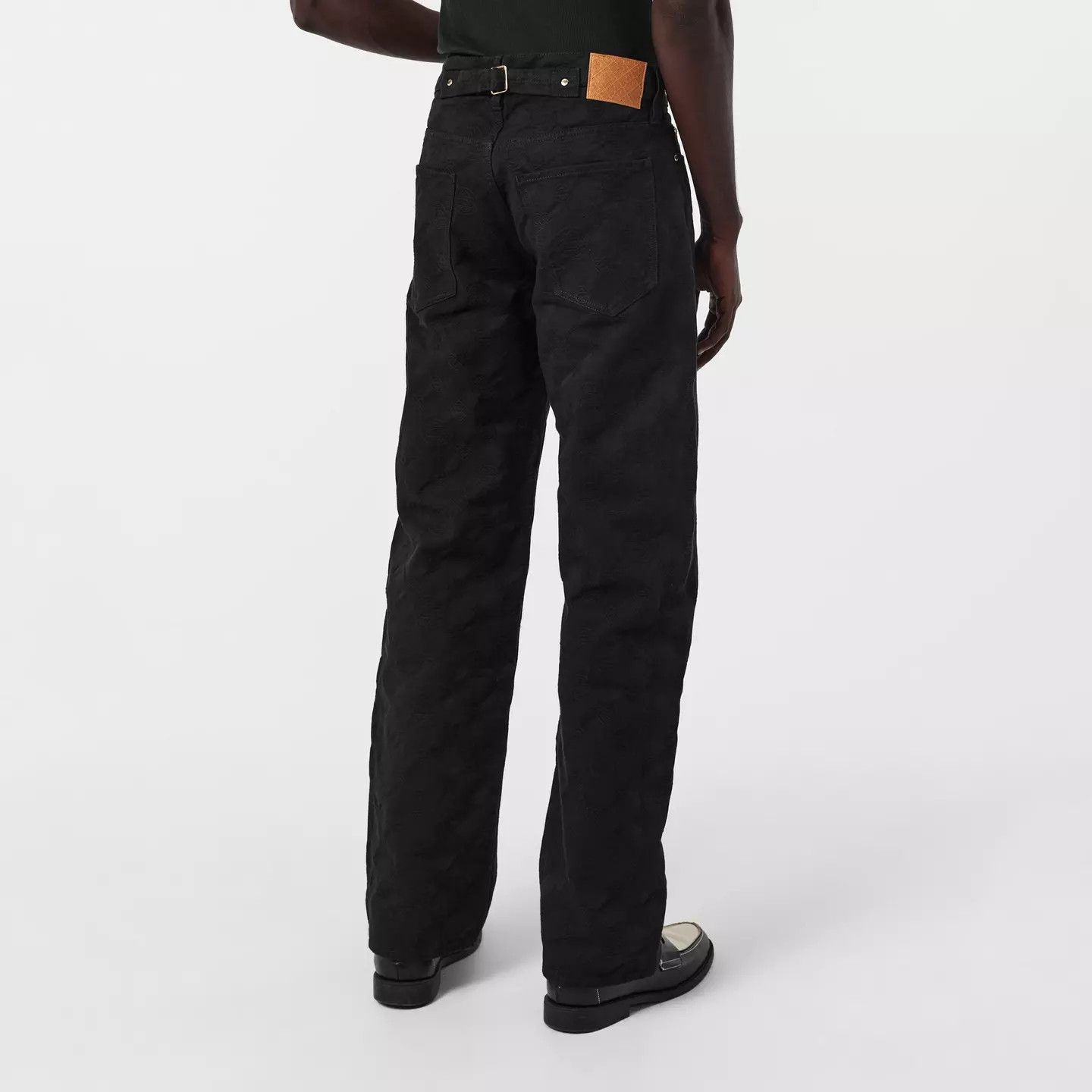 Casablanca o1g2r1mq0426 Structured Fit Straight Leg Jeans in Black Size US 34 / EU 50 - 4 Thumbnail