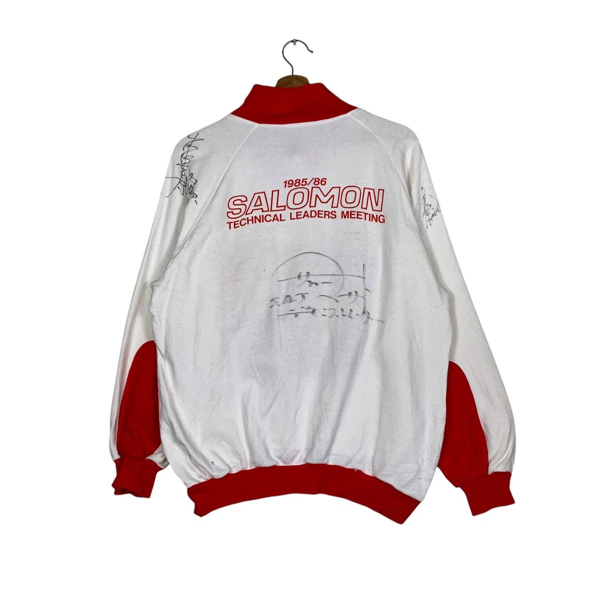 Salomon 85/86’s SALOMON Half Zip Turtleneck Sweatshirt #1470-C66 Size US L / EU 52-54 / 3 - 7 Thumbnail