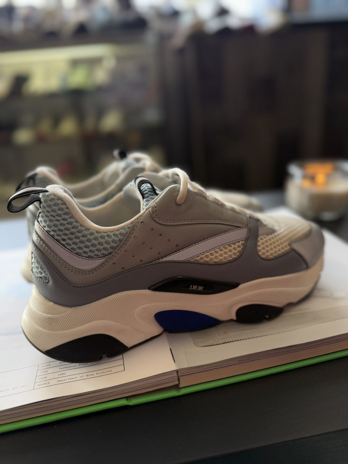 Dior Dior B22 Blue White Sneakers Size 43EU/10US Size US 10 / EU 43 - 2 Thumbnail