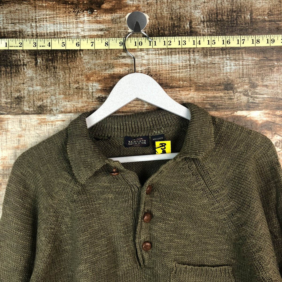 Homespun Knitwear × Japanese Brand Kenneth Gordon Green Knitwear #A2016 Size US M / EU 48-50 / 2 - 4 Thumbnail