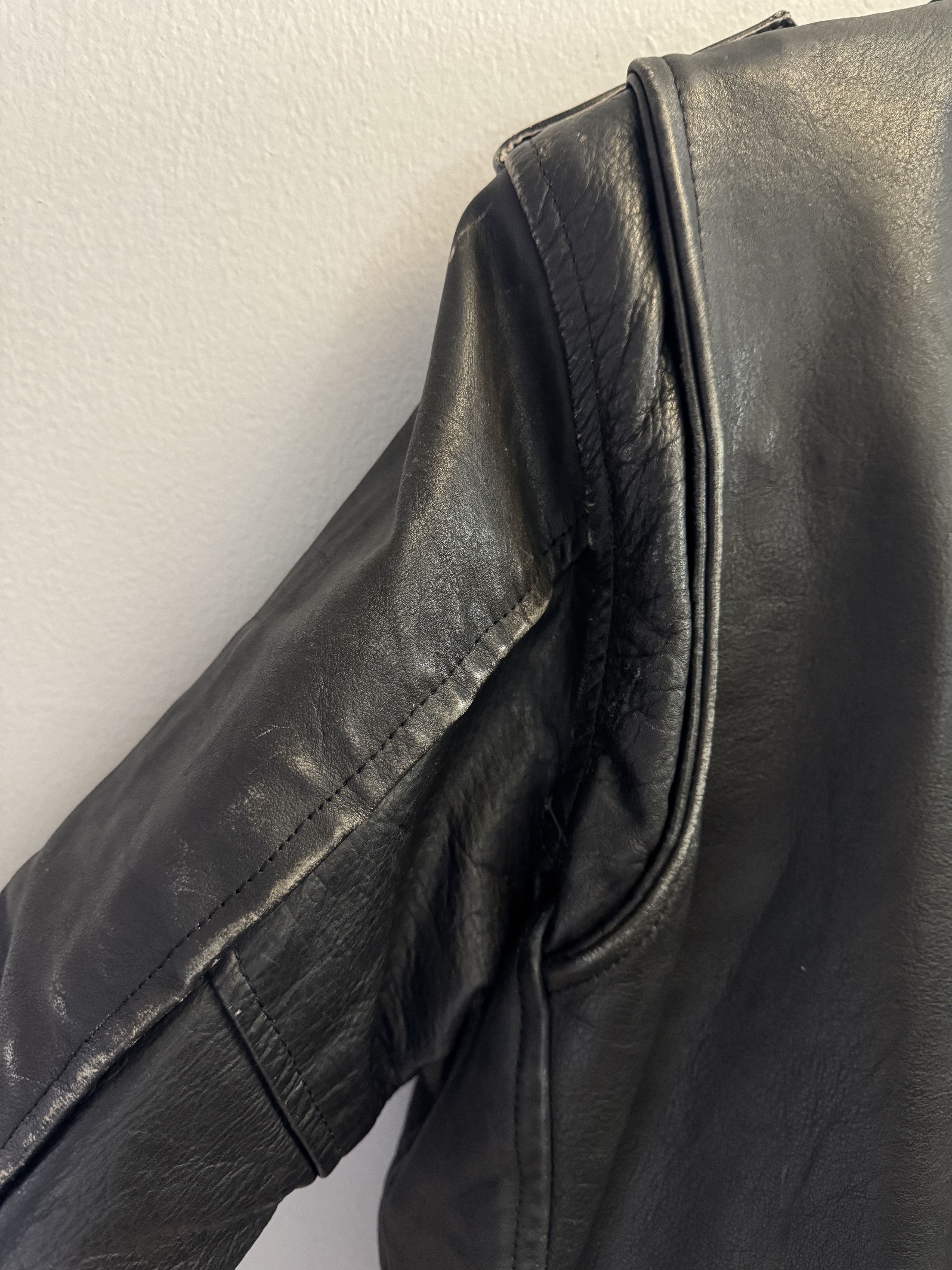 Vintage Vintage Leather Biker Motorcycle Moto Jacket Size US M / EU 48-50 / 2 - 8 Thumbnail