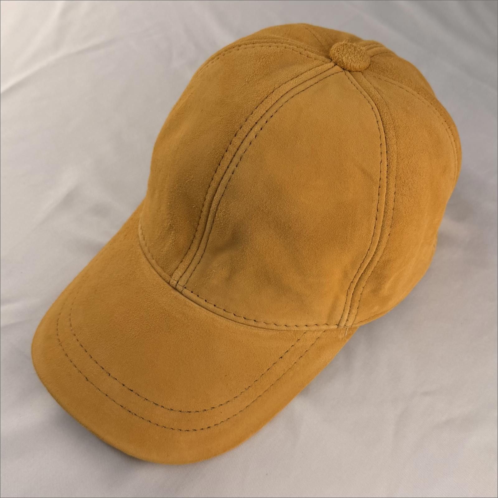 Other Premium Suede Baseball Cap - Vibrant Orange - Brand New 060 Size ONE SIZE - 3 Thumbnail