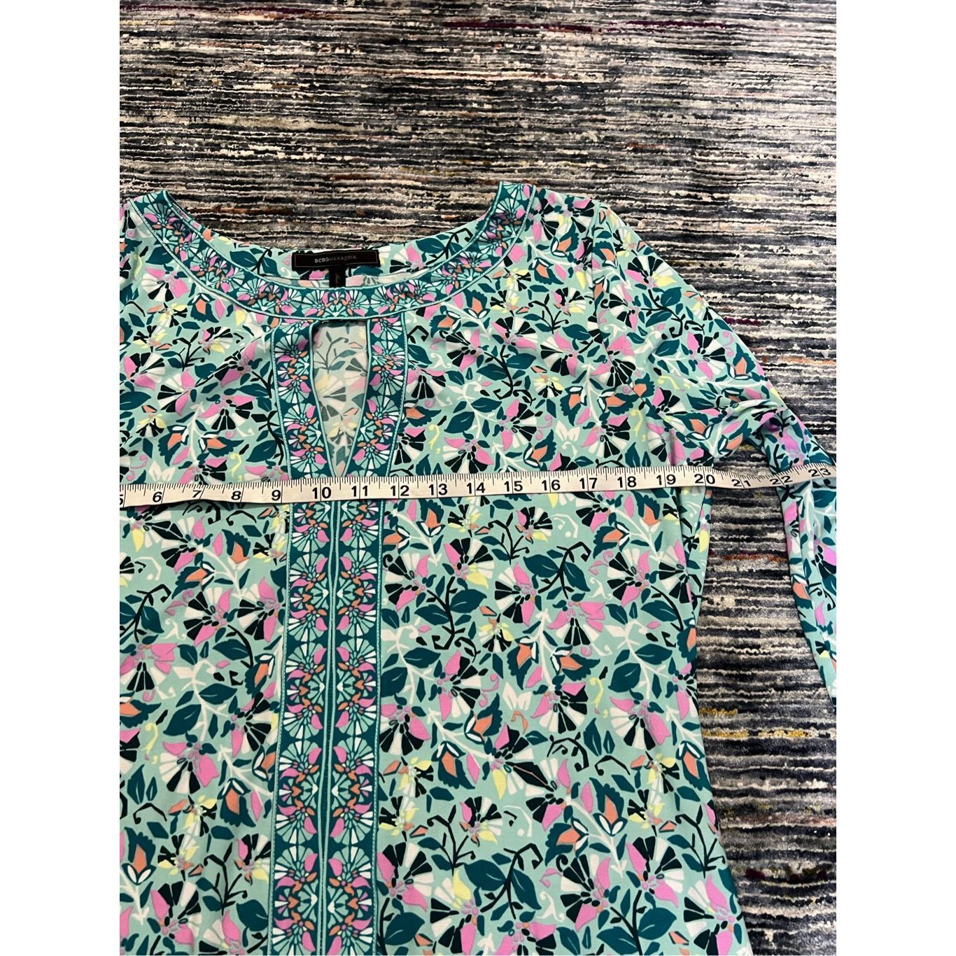 Bcbgmaxazria BCBGMaxAzria aqua dress size L Size L / US 10 / IT 46 - 7 Thumbnail