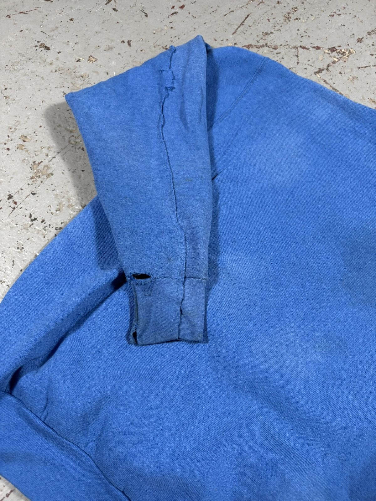 Other Insane Patched Restitched Distressed Blank Blue Crewneck Size US XL / EU 56 / 4 - 8 Thumbnail