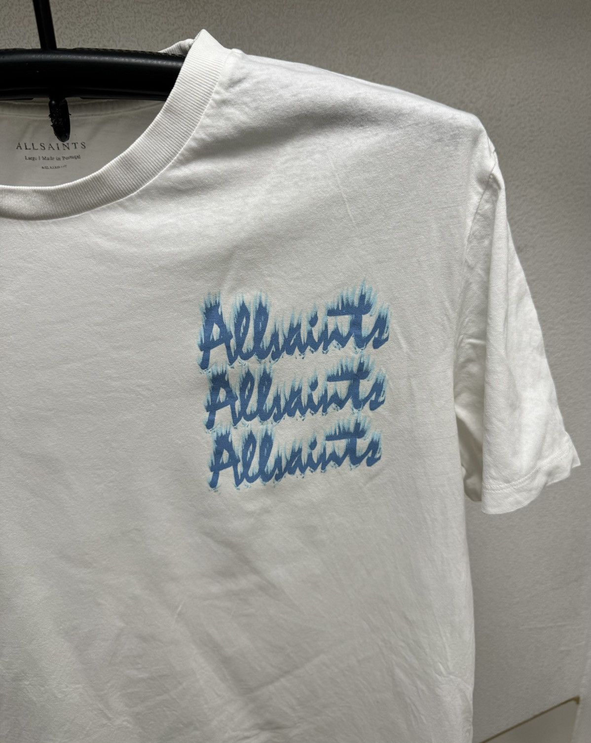 Allsaints Allsaints big logo white t-shirt L sz Japanese brand Size US L / EU 52-54 / 3 - 6 Thumbnail