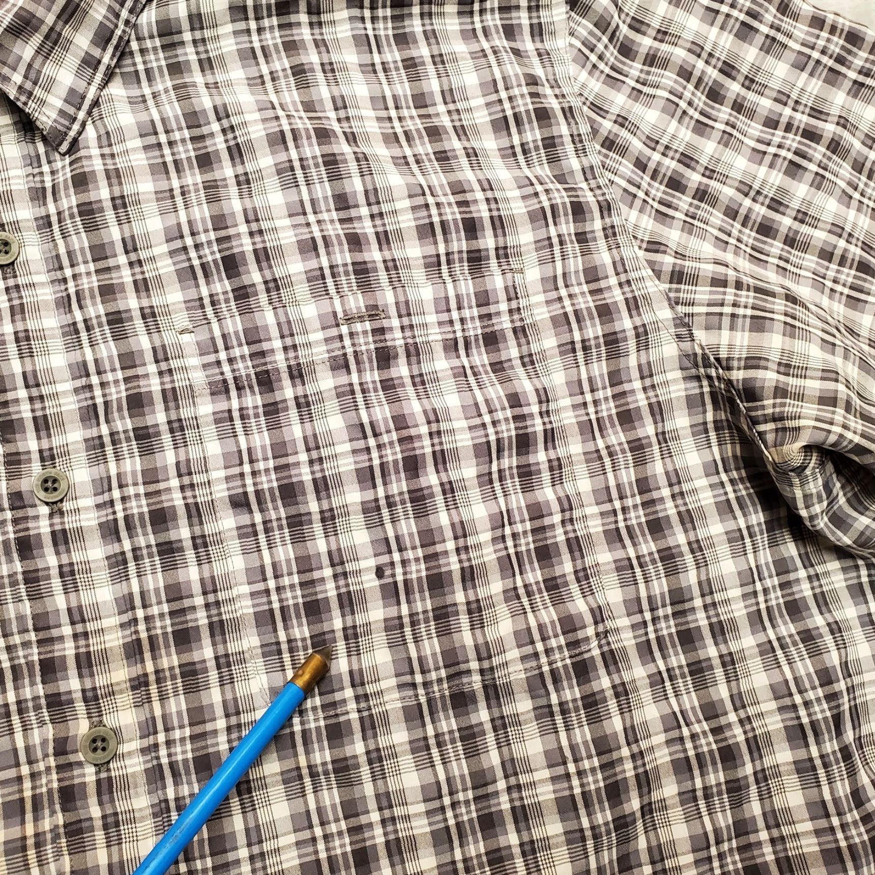 The North Face VINTAGE The North Face Shirt Mens XXL Gray Plaid Short Sleeve Button Outdoor Casual Modal Size US XXL / EU 58 / 5 - 3 Thumbnail