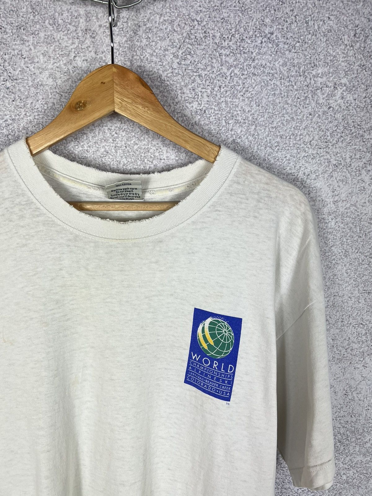 Vintage Vintage 1999 Alpine Ski Championship T-shirt Art Tee Size US M / EU 48-50 / 2 - 4 Thumbnail