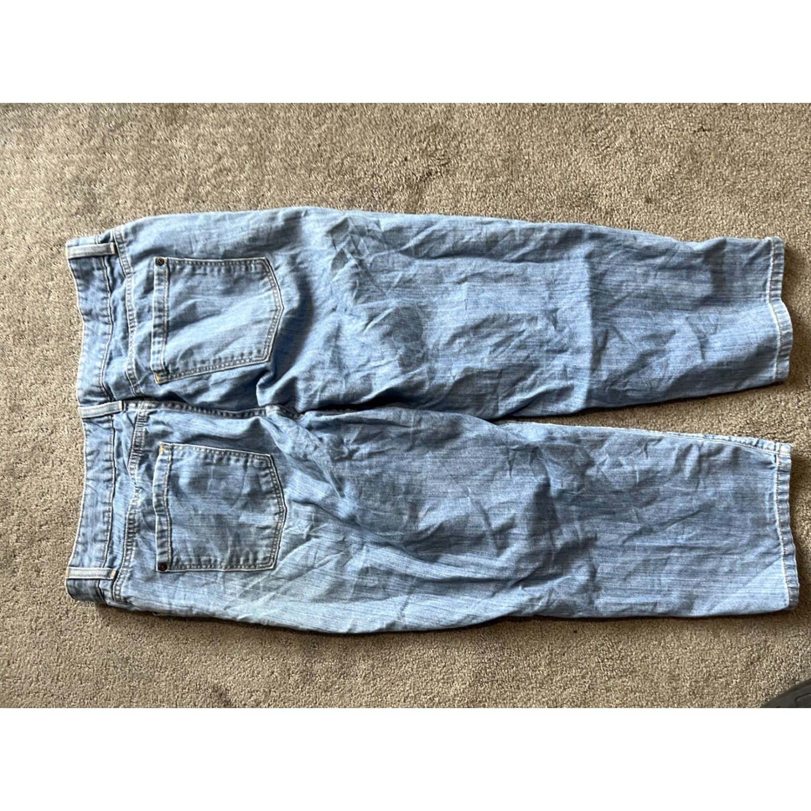 Vintage L.L. Bean Classic Fit Jeans 16 Reg Straight Leg Light Wash Denim Size 38" / US 16 / IT 52 - 3 Thumbnail