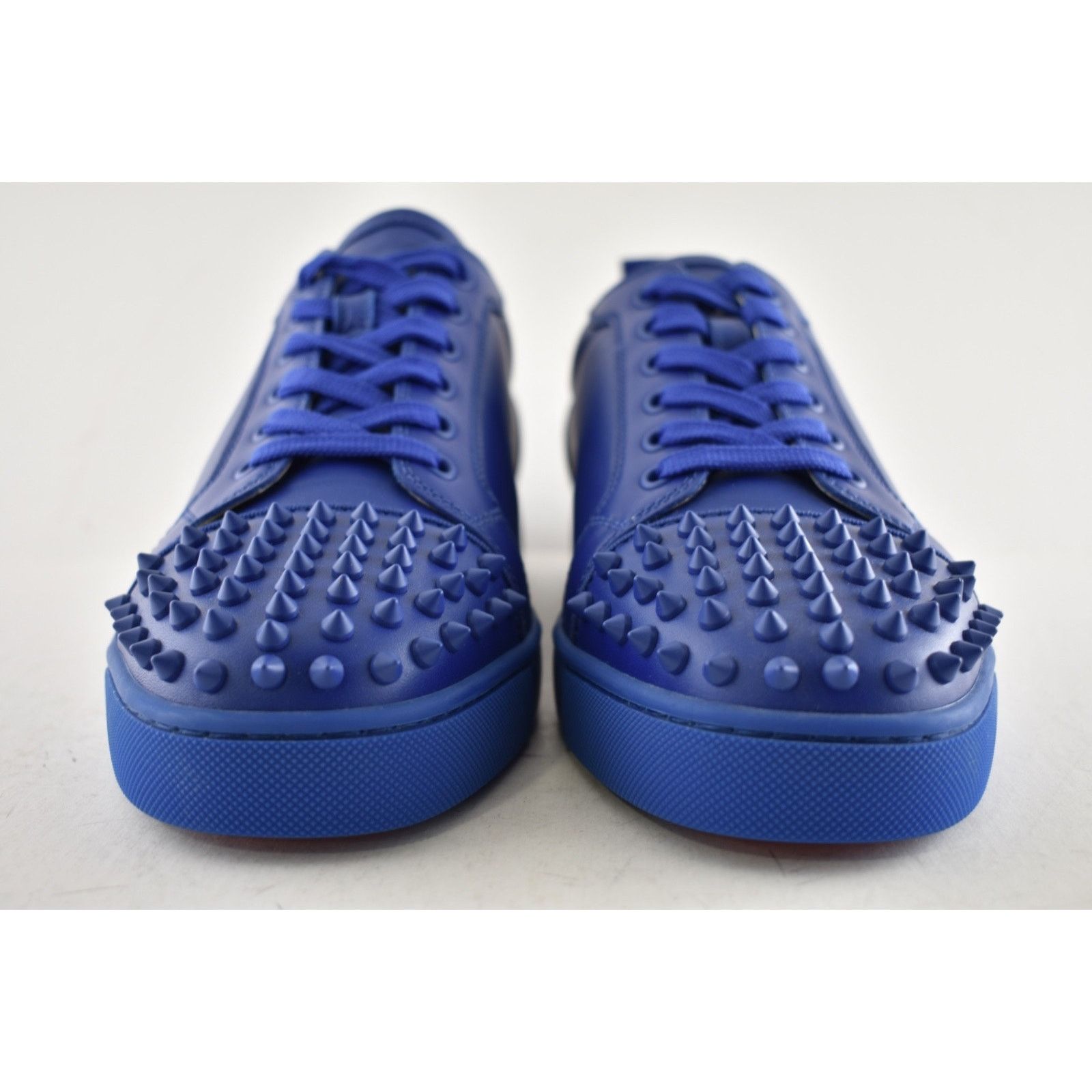 Christian Louboutin Christian Louboutin Louis Junior Spikes Flat Azzurro Blue Size US 11 / EU 44 - 6 Thumbnail