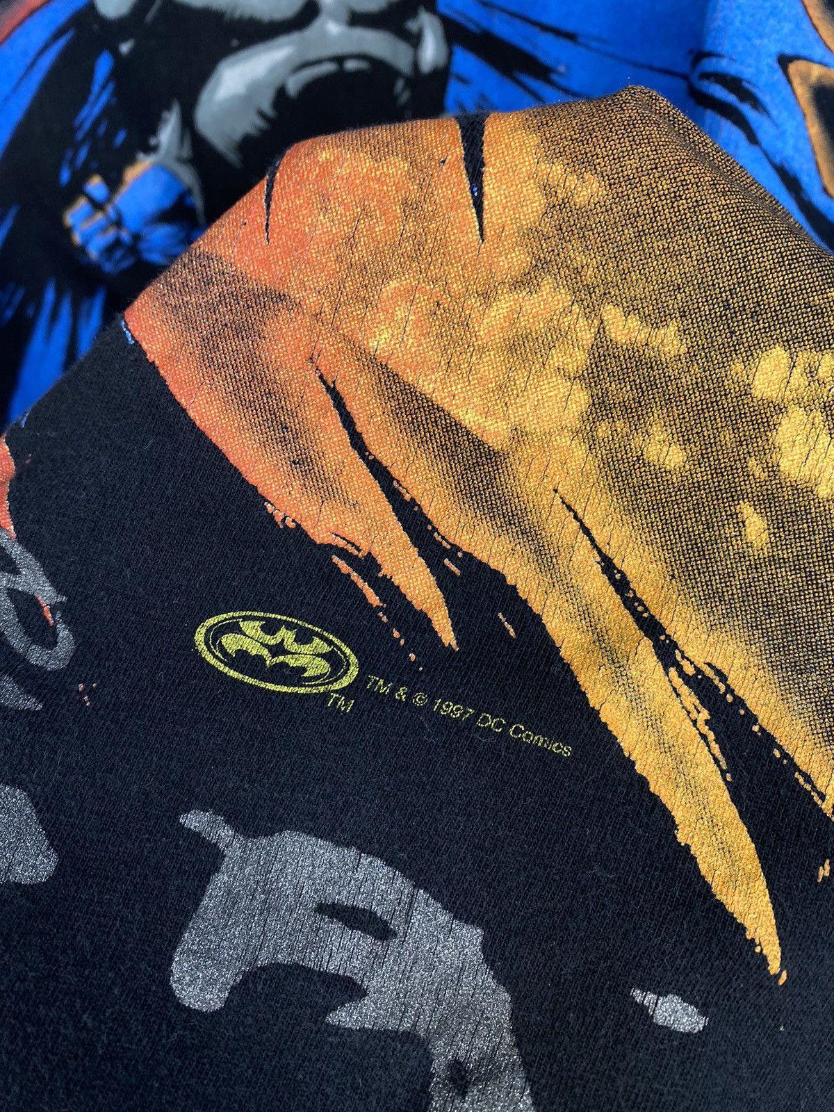 Fruit Of The Loom Vintage 1997 Batman all over print Tee Shirt Size US XL / EU 56 / 4 - 7 Thumbnail