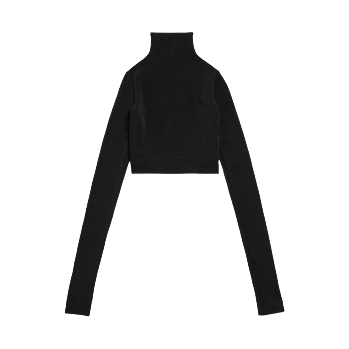 Balenciaga o1tr1nto0526 Cropped Turtleneck Sweater in Black Size S / US 4 / IT 40 - 2 Thumbnail
