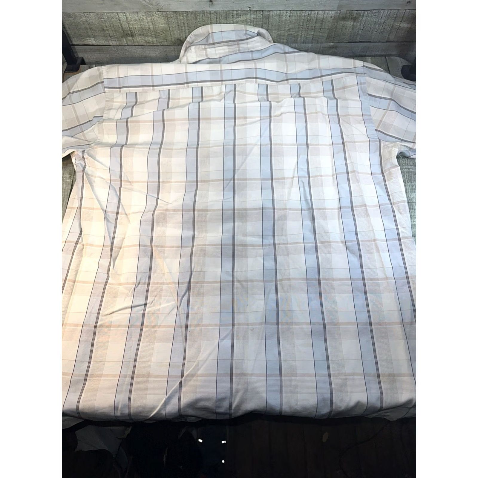Enyce VINTAGE Enyce Button-Up Shirt Striped Blue 3XL Men 90s Short Sleeve Size US XXL / EU 58 / 5 - 7 Thumbnail