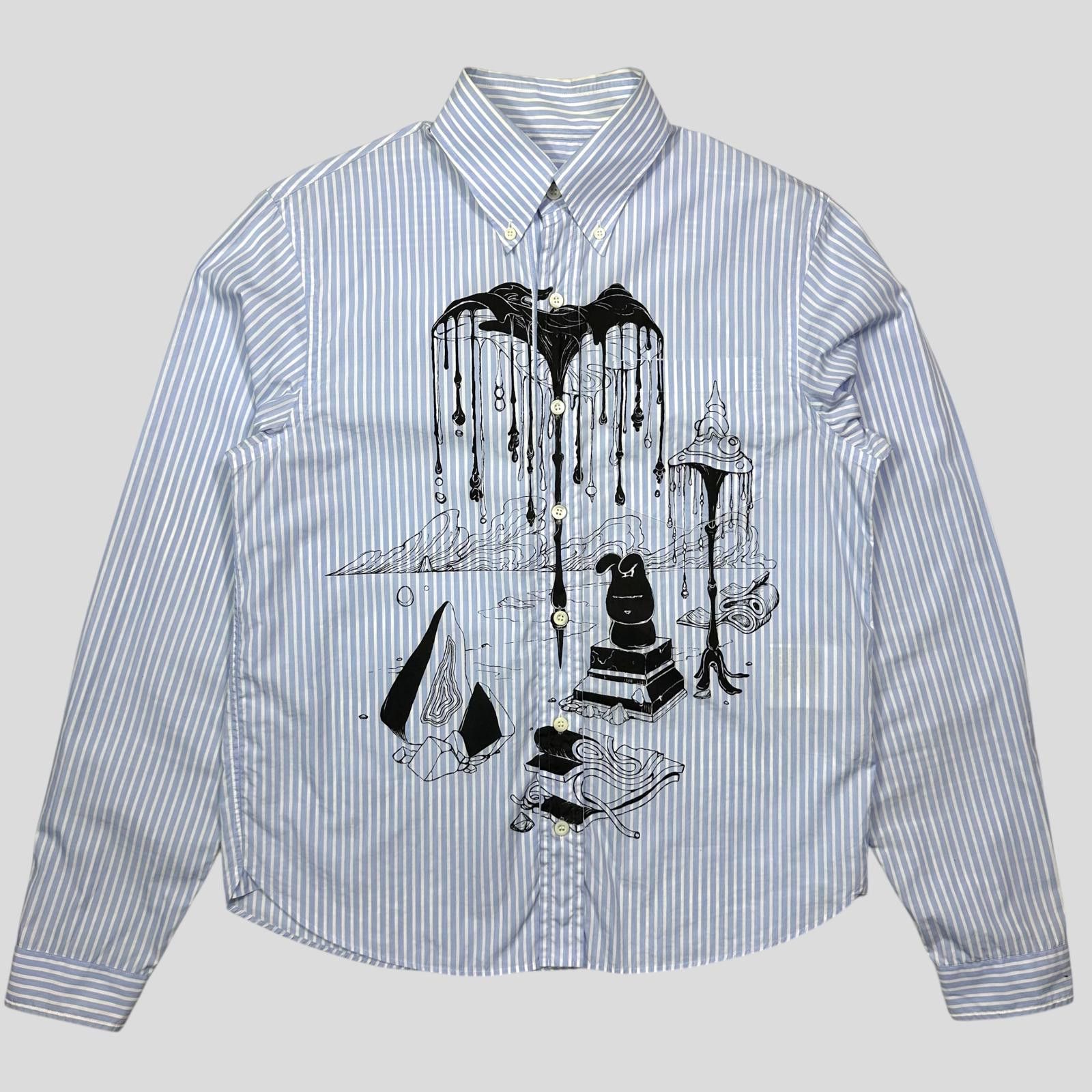 Prada Prada SS18 James Jean Comic Print Striped Shirt - S/M Size US S / EU 44-46 / 1 - 1 Thumbnail
